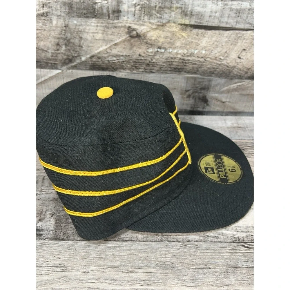 Pittsburgh Pirates New Era Alternate Throwback‎ Pillbox Fitted Hat Size 6 3/8